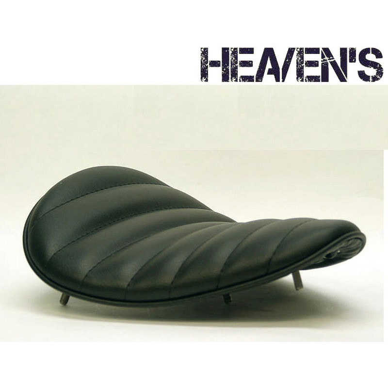 F-S-BK-C スーパーフラットソロシート HEAVEN'S ブラック/タックロール