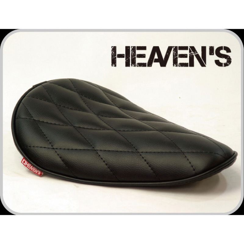 HEAVEN'S ブラックシート 流線型 G-BK-DIA ロングノーズソロシート HEAVEN'S ブラック/ダイヤ色 G