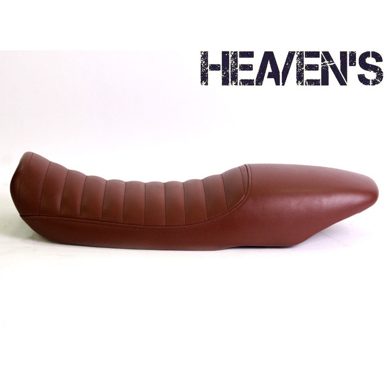 エストレヤ HEAVEN'S タックロールシート ブラウン HEAVEN'S Kawasaki エストレヤ HEAVENS ローダウンシート