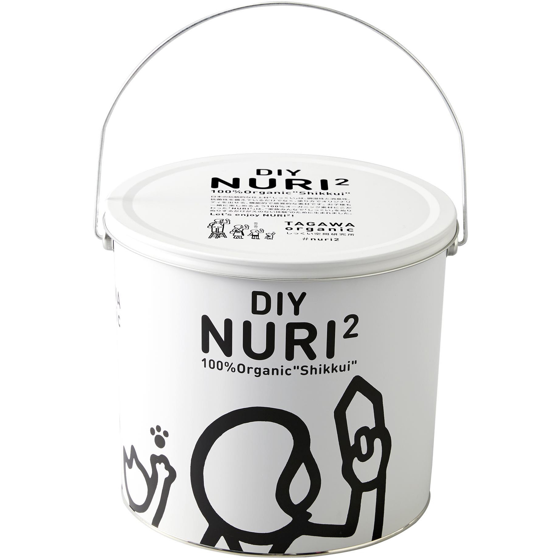 100%オーガニックしっくい DIY NURI2 1缶(5kg) 田川産業 【通販 