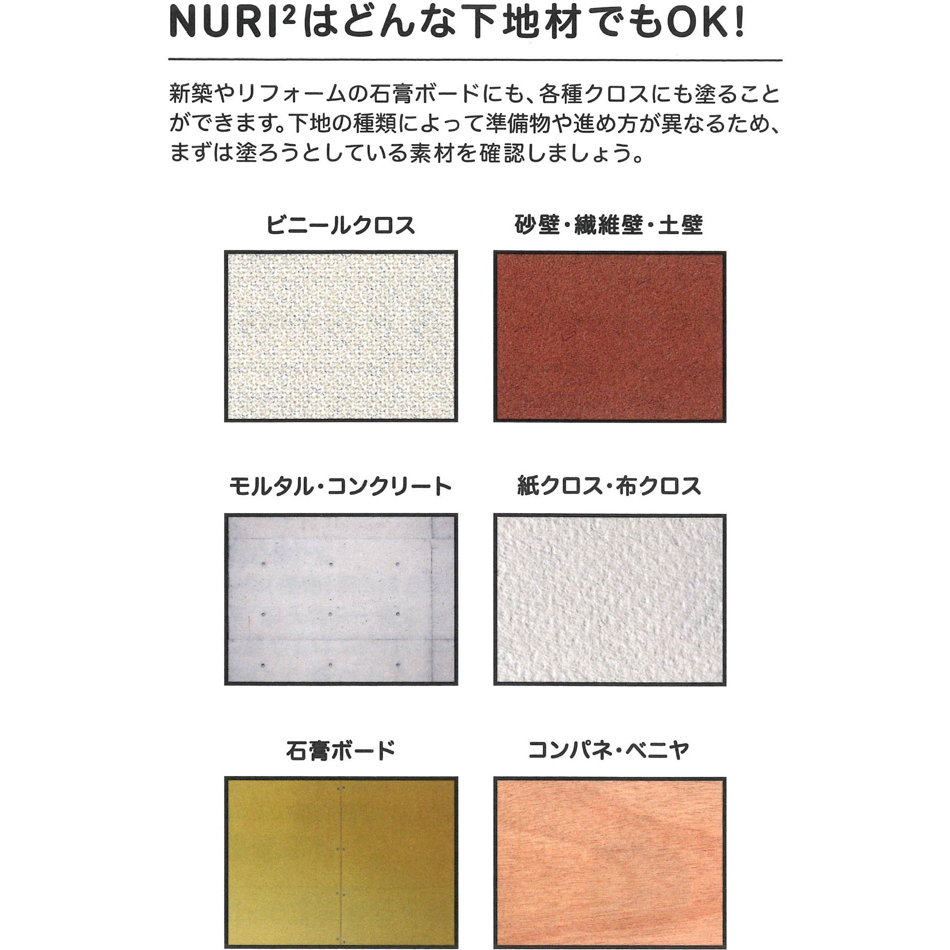 田川産業 100%オーガニックしっくい DIY NURI2 ナチュラル