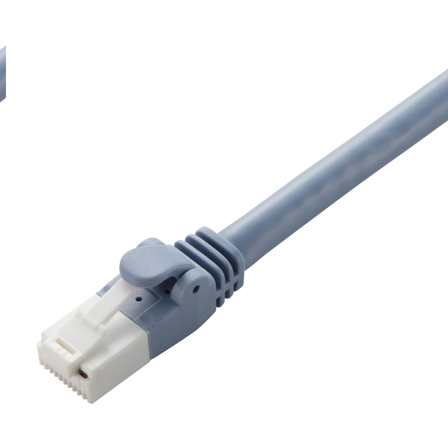 LD-GPAT/BU40/RS LANケーブル CAT6A ギガビット 爪折れ防止 より線 RJ-45コネクタ RoHS 簡易パッケージ エレコム ストレート結線式 RoHS指令(10物質対応)対応 ブルー色 40m  1本