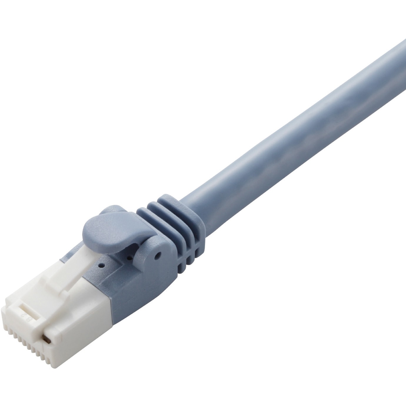 LD-GPAT/BU80/RS LANケーブル CAT6A ギガビット 爪折れ防止 より線 RJ-45コネクタ RoHS 簡易パッケージ エレコム ストレート結線式 RoHS指令(10物質対応)対応 ブルー色 80m  1本