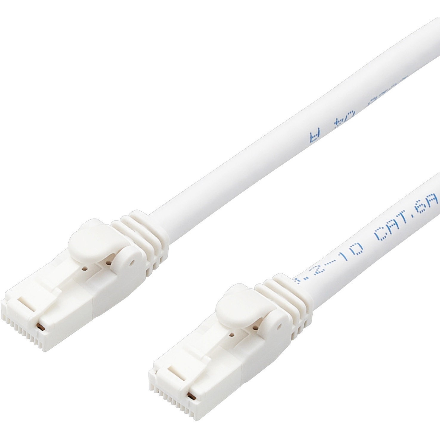 LD-GPAT/WH20/RS LANケーブル CAT6A ギガビット 爪折れ防止 より線 RJ-45コネクタ RoHS 簡易パッケージ エレコム ストレート結線式 RoHS指令(10物質対応)対応 ホワイト色 20m  1本