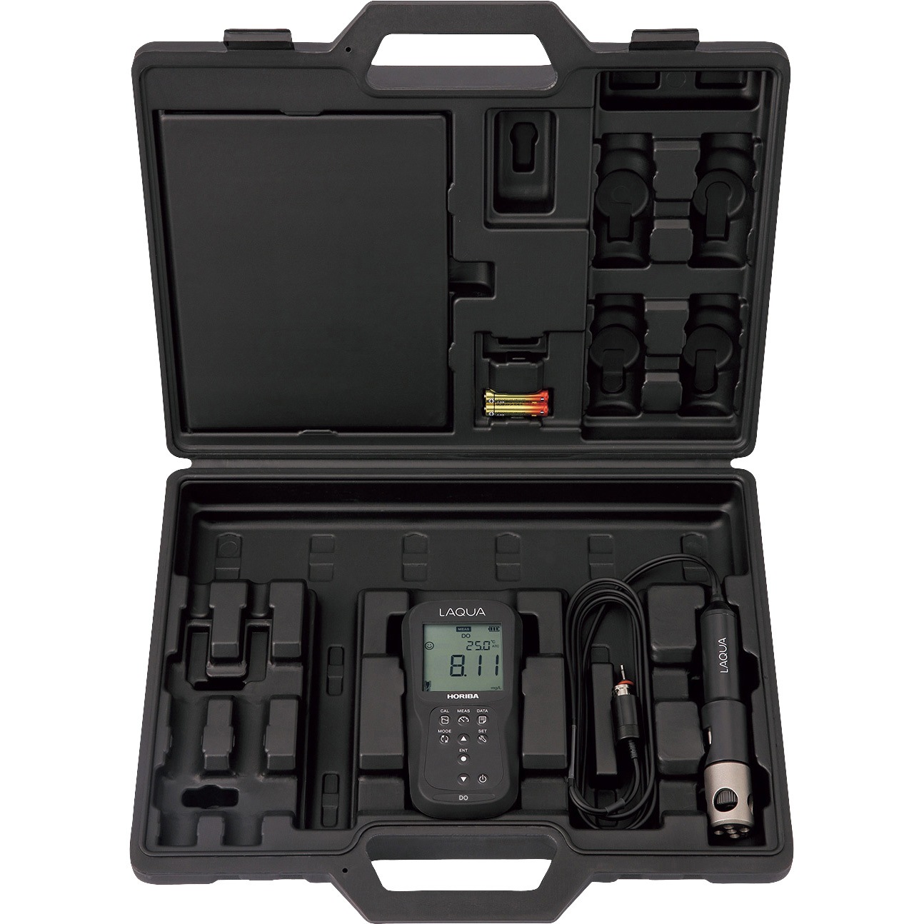 D-220D-S フィールド型ポータブル水質計 溶存酸素電極セット HORIBA 幅80mm奥行40mm高さ160mm 1式 D-220D-S