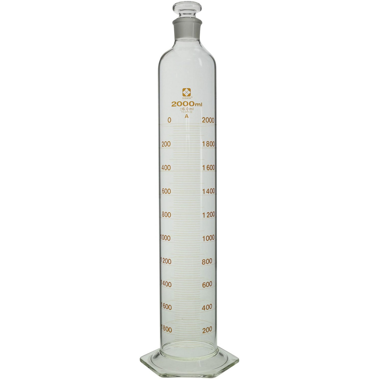 023550-20001 有栓メスシリンダー スーパーグレード SIBATA(柴田科学) 2000mL   023550-20001 28,485円