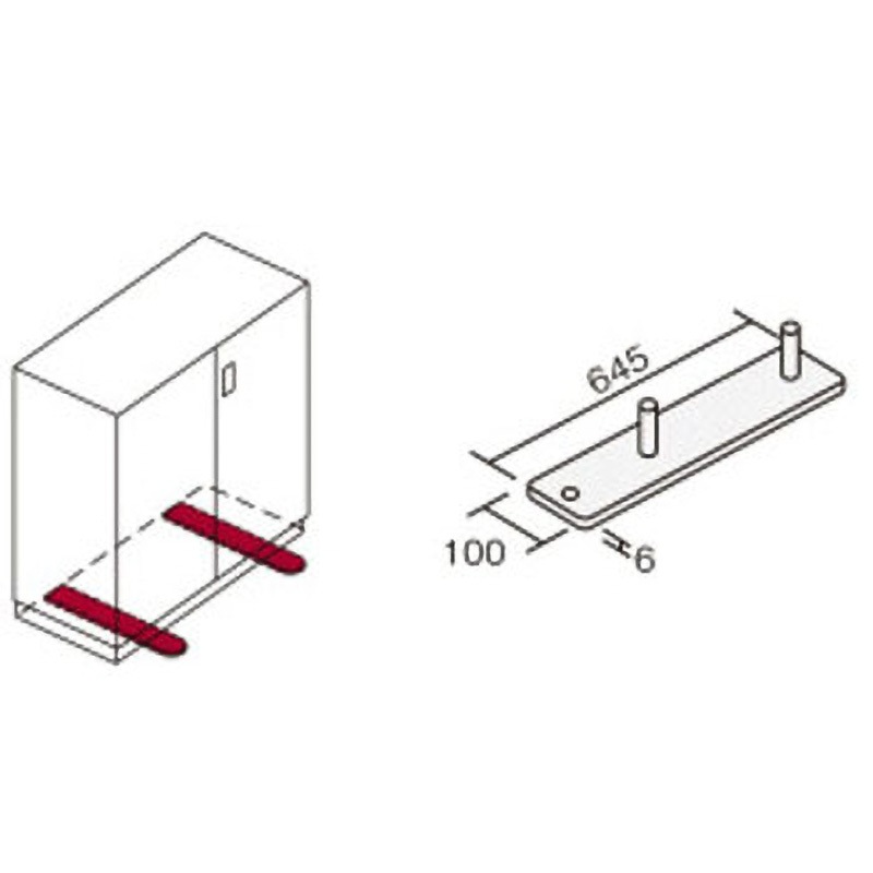 BWUA-ATKF4 収納家具用安定脚 1台 コクヨ 【通販モノタロウ】