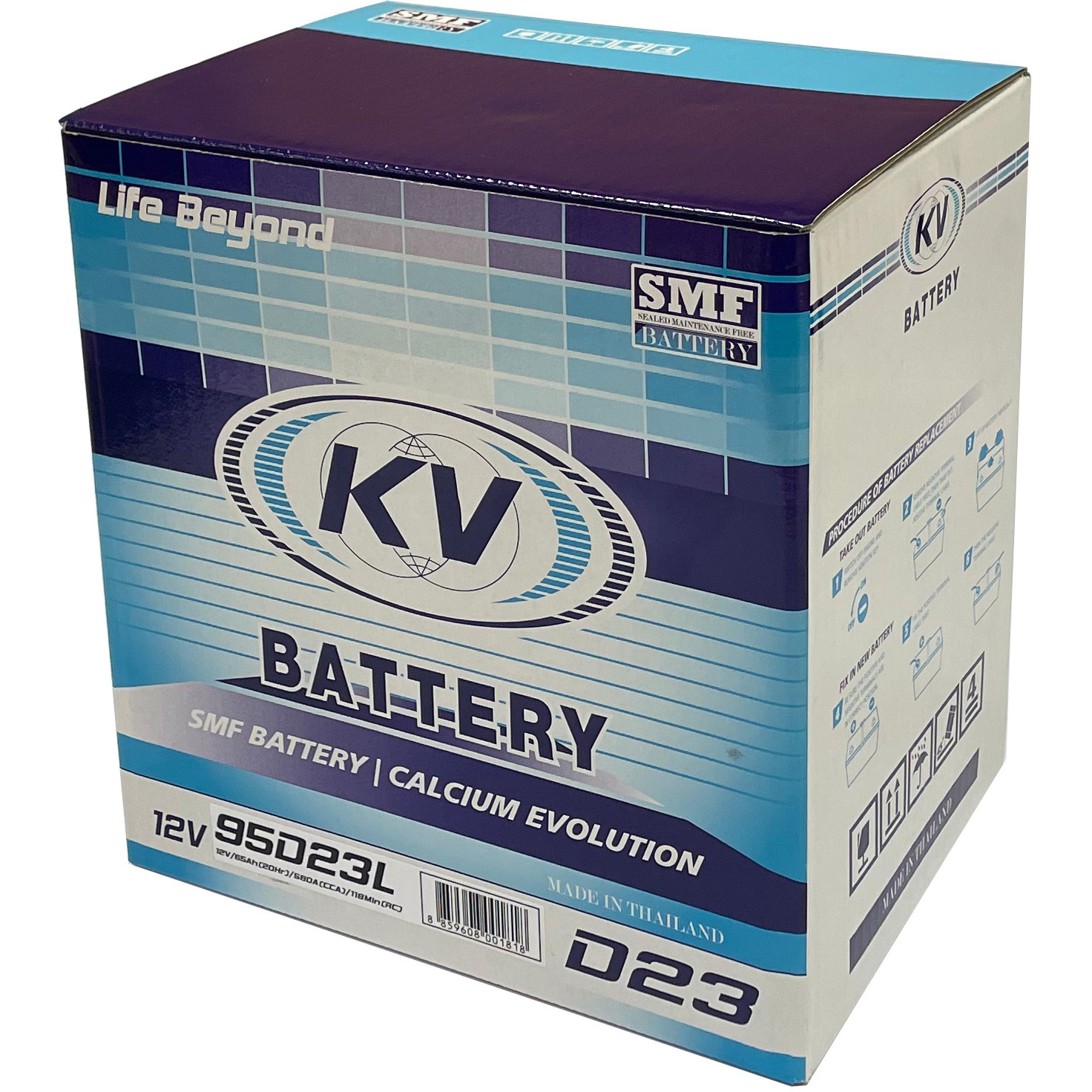 KV-95D23L 充電制御車対応バッテリー KV 1個 Thai Energy Storage 【通販モノタロウ】