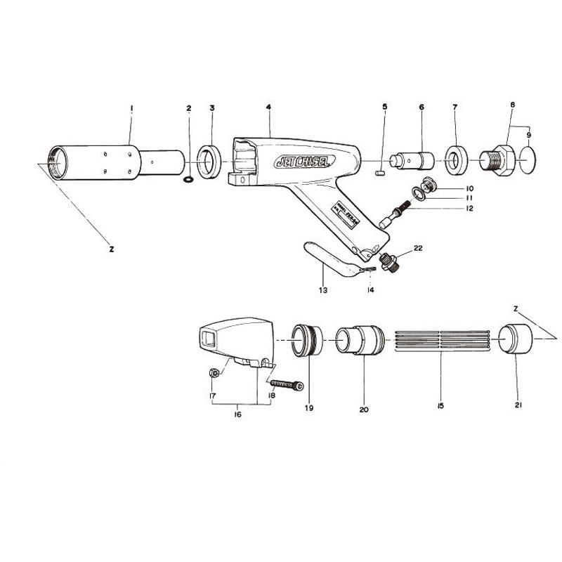 TP02243 ジェットタガネ JEX-24 部品 日東工器 スロットルアンビル TP02243 - 【通販モノタロウ】