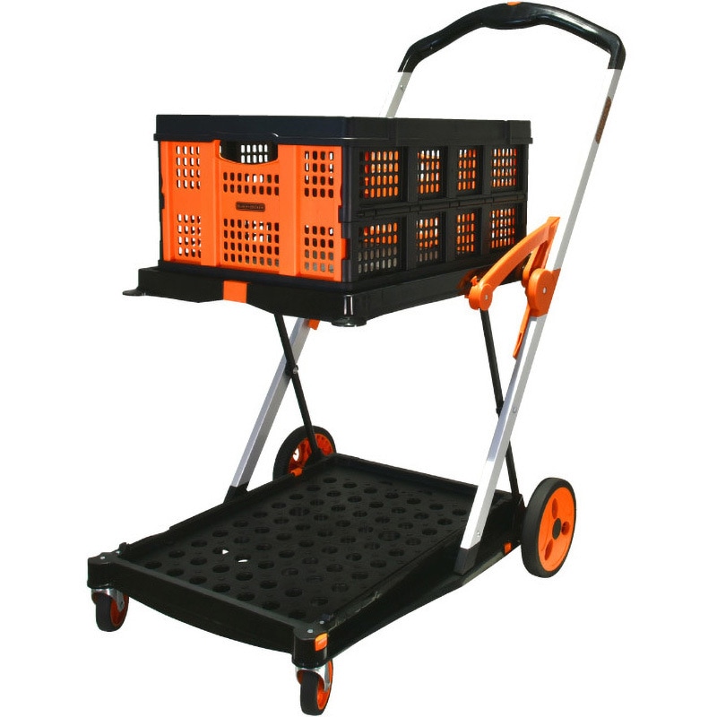 BXWT-H204 折りたたみ式2段カート BOX付き STANLEY フットペダル