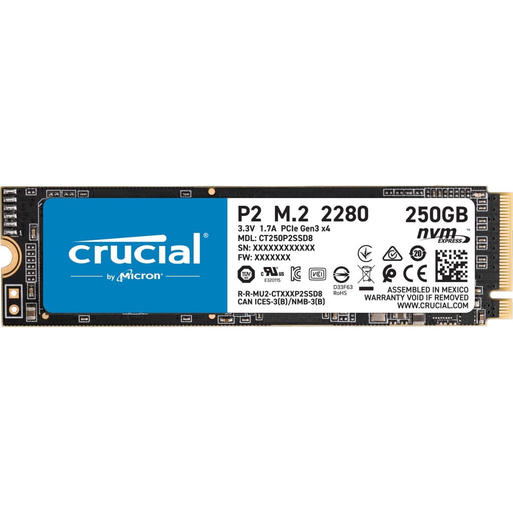 【新品未開封】crucial P2 NVMe m.2 SSD 250G