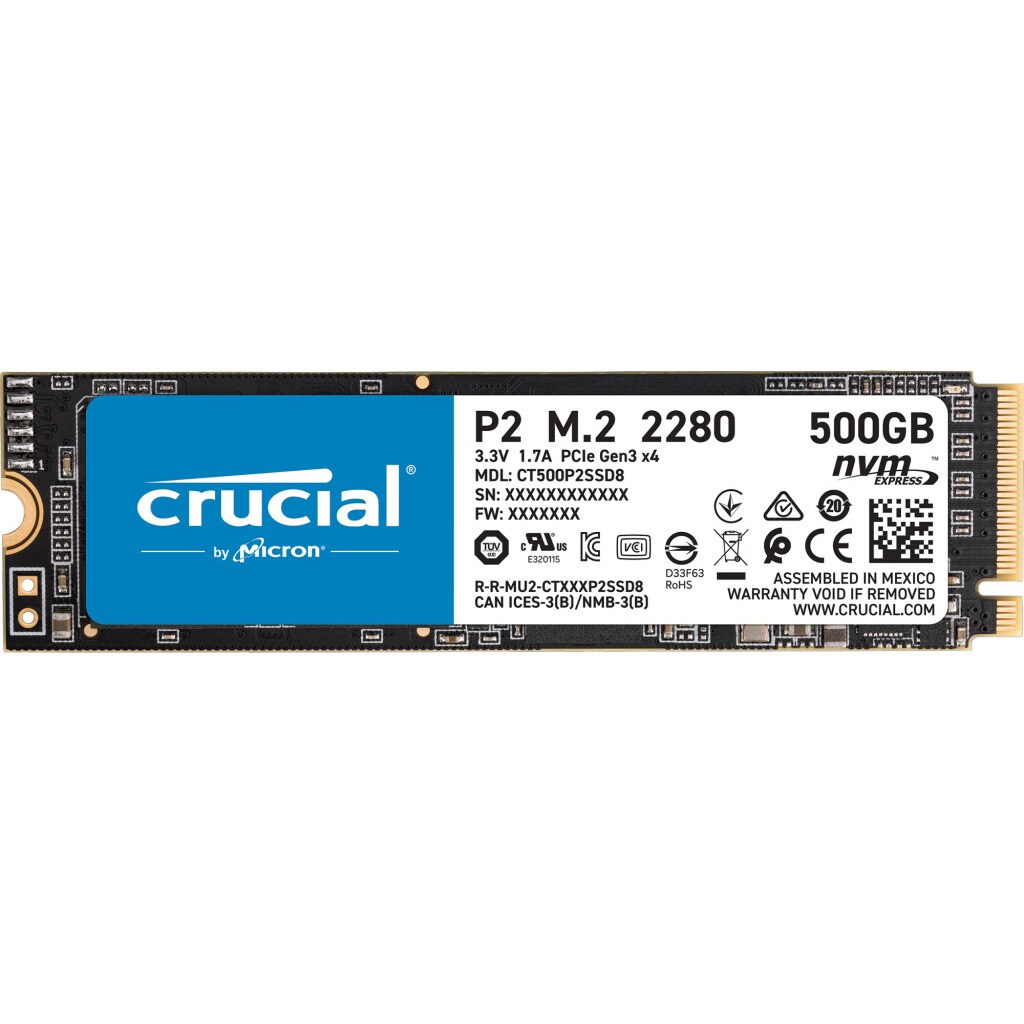 CT500P2SSD8JP Crucial P2 NVMe PCIe M.2 SSD 1台 Crucial(クルー ...