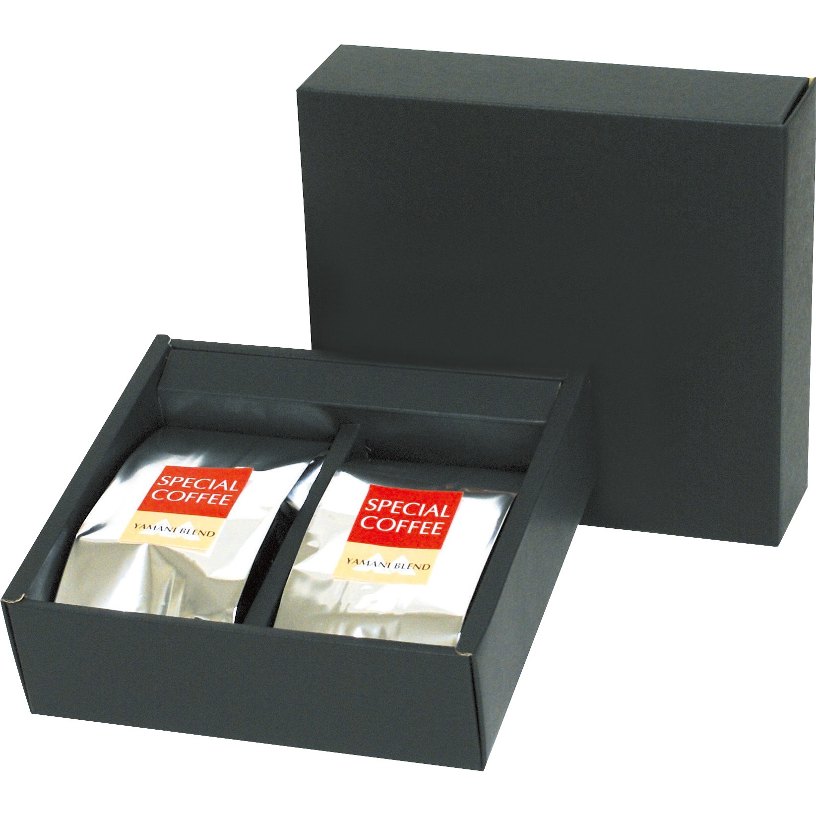 COT-106 200gアルミ袋用 コーヒーギフトケース ヤマニパッケージ 寸法180×170×55mm 2ヶサイズ 1ケース(50枚×1束) COT-106