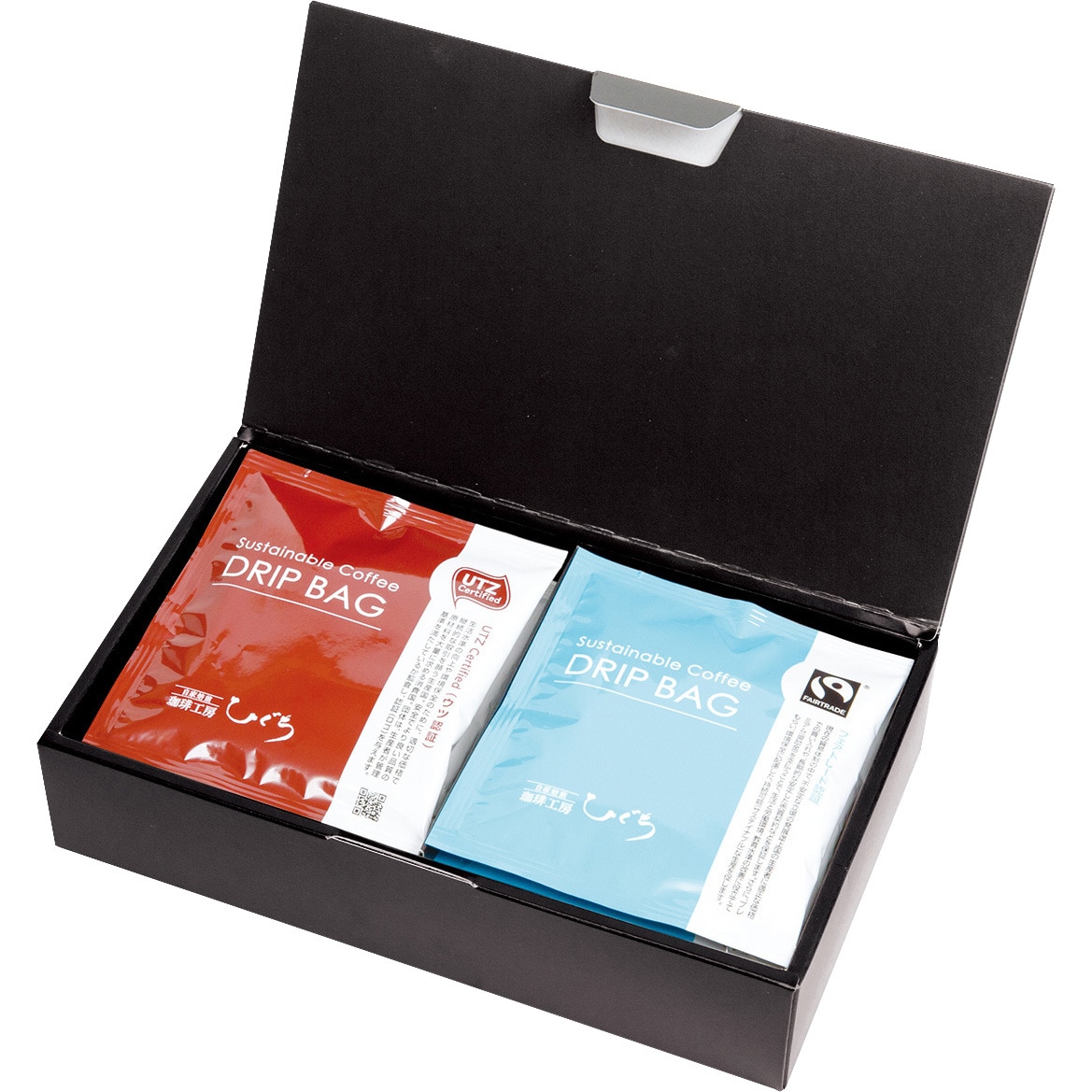 COT-185FS ドリップバッグギフト箱 ワイド ヤマニパッケージ ブラック