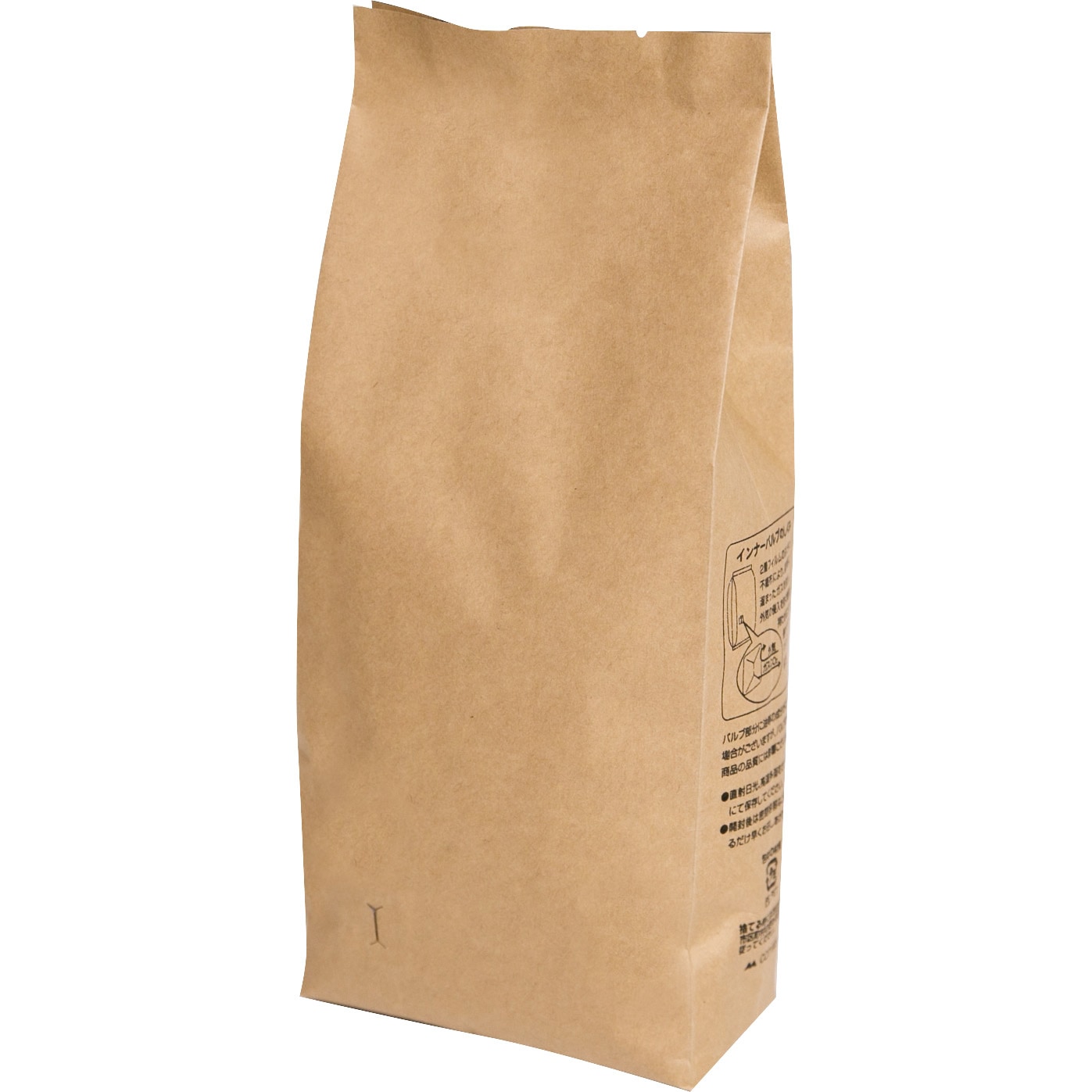 COT-905 インナーバルブ付 ガゼット袋 ヤマニパッケージ クラフト色 サイズ500g 1ケース(100枚×10束) COT-905