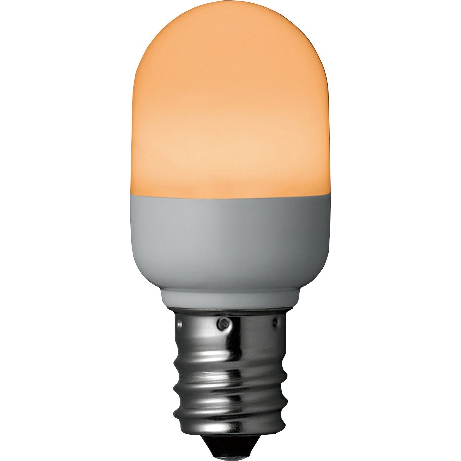 Ldt1lhe12 ナツメ形ledランプ 電球色 ヤザワコーポレーション 口金 E12 18lm 20fmm 全長 46mm Ldt1lhe12 1個 通販モノタロウ 55003069