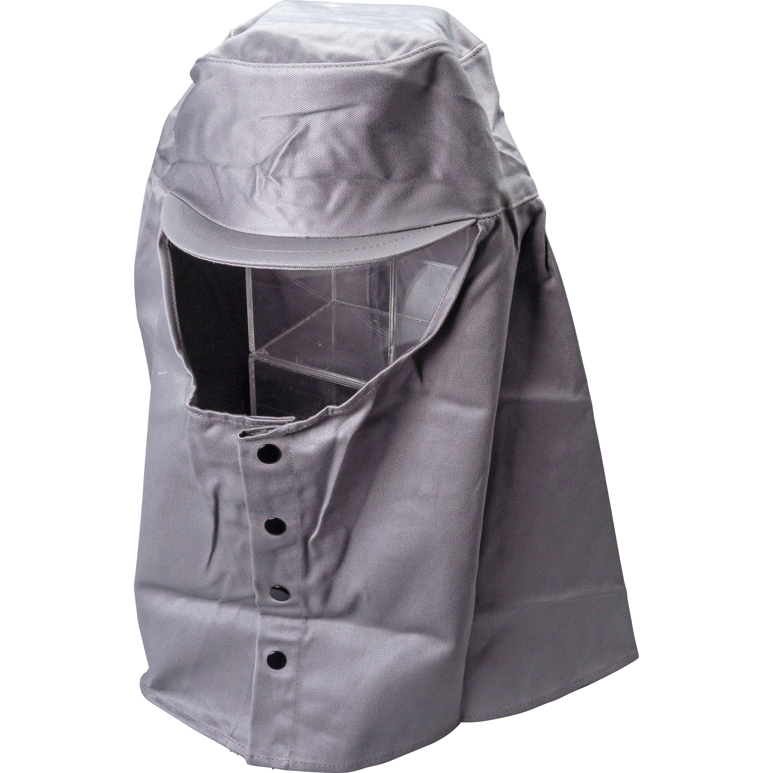 211-1012 溶接頭巾天丸グレー3号 日本光器製作所(NIKKO) 綿製 長さ73cm