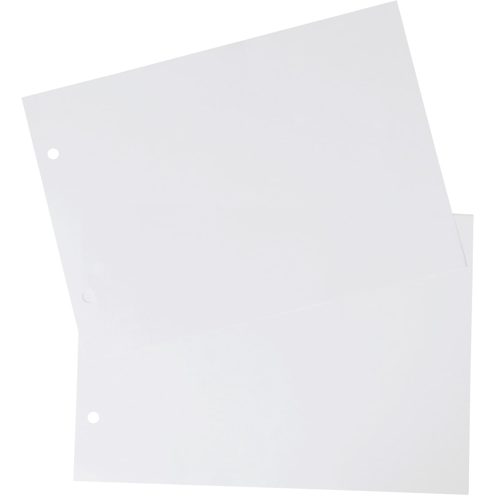 帳票 A4 白紙 2面 4穴 カット入り 1パック(100枚) モノタロウ 【通販