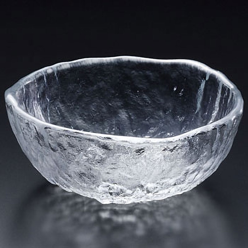 F-49634 鳴門 小鉢(280-03) アデリア(石塚硝子) クリア色 和食器 直径138mm高さ56mm 1セット(6個) F-49634