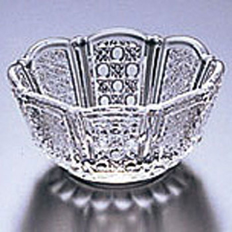 F-70222 硝子風物詩 のぞき アデリア(石塚硝子) 丸 和食器 高さ33mm 1セット(6個) F-70222