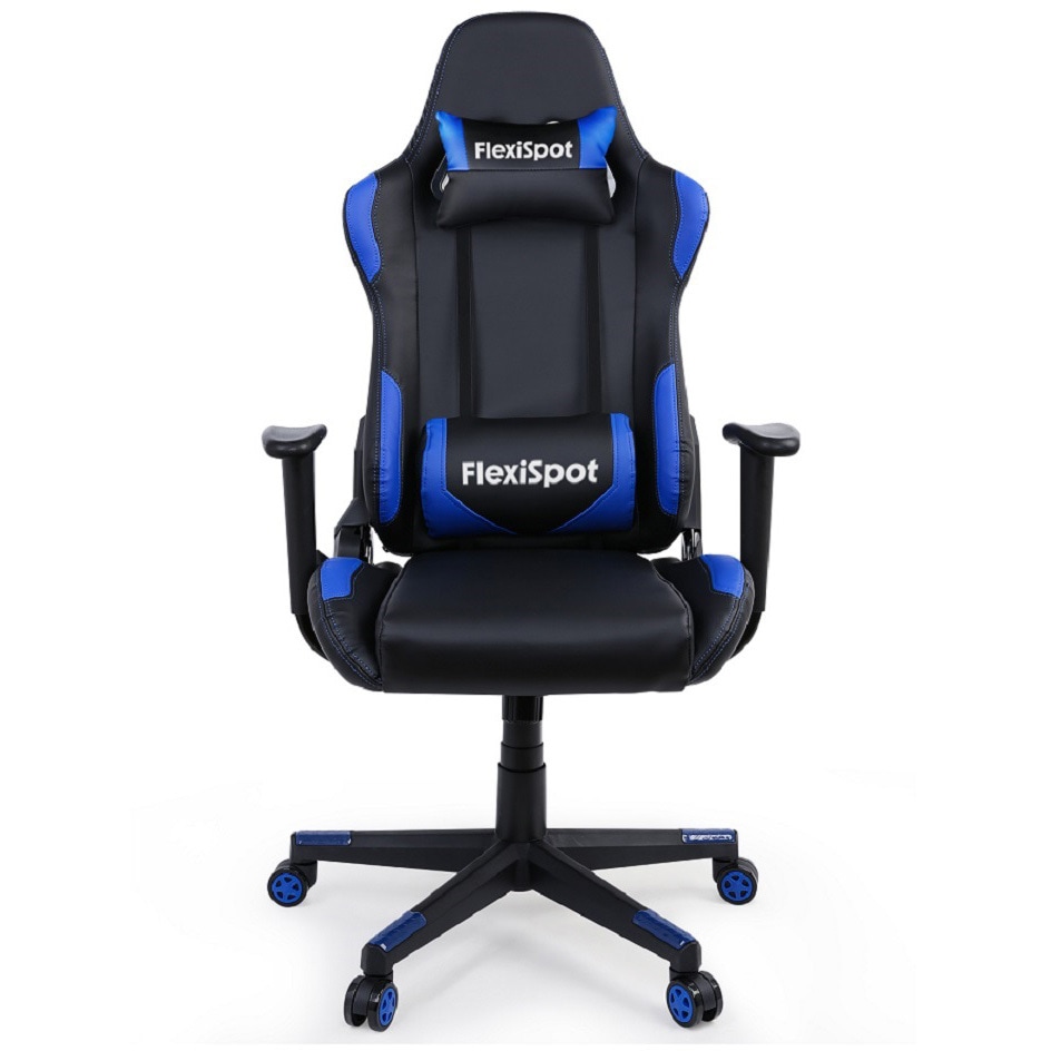 GC03BL ゲーミングチェア FlexiSpot ブルー×ブラック色 高さ1250mm幅690mm奥行580mm  GC03BL 20,235円