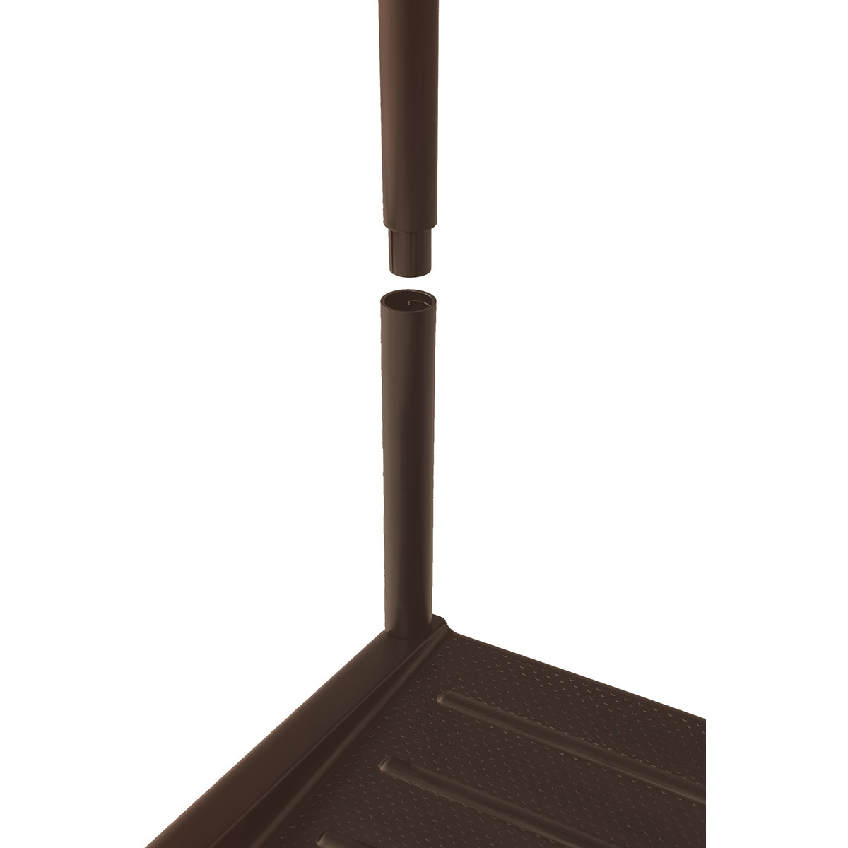 965013 K-シューズラック 和泉化成 ブラウン色 段数5段ダブル 1個