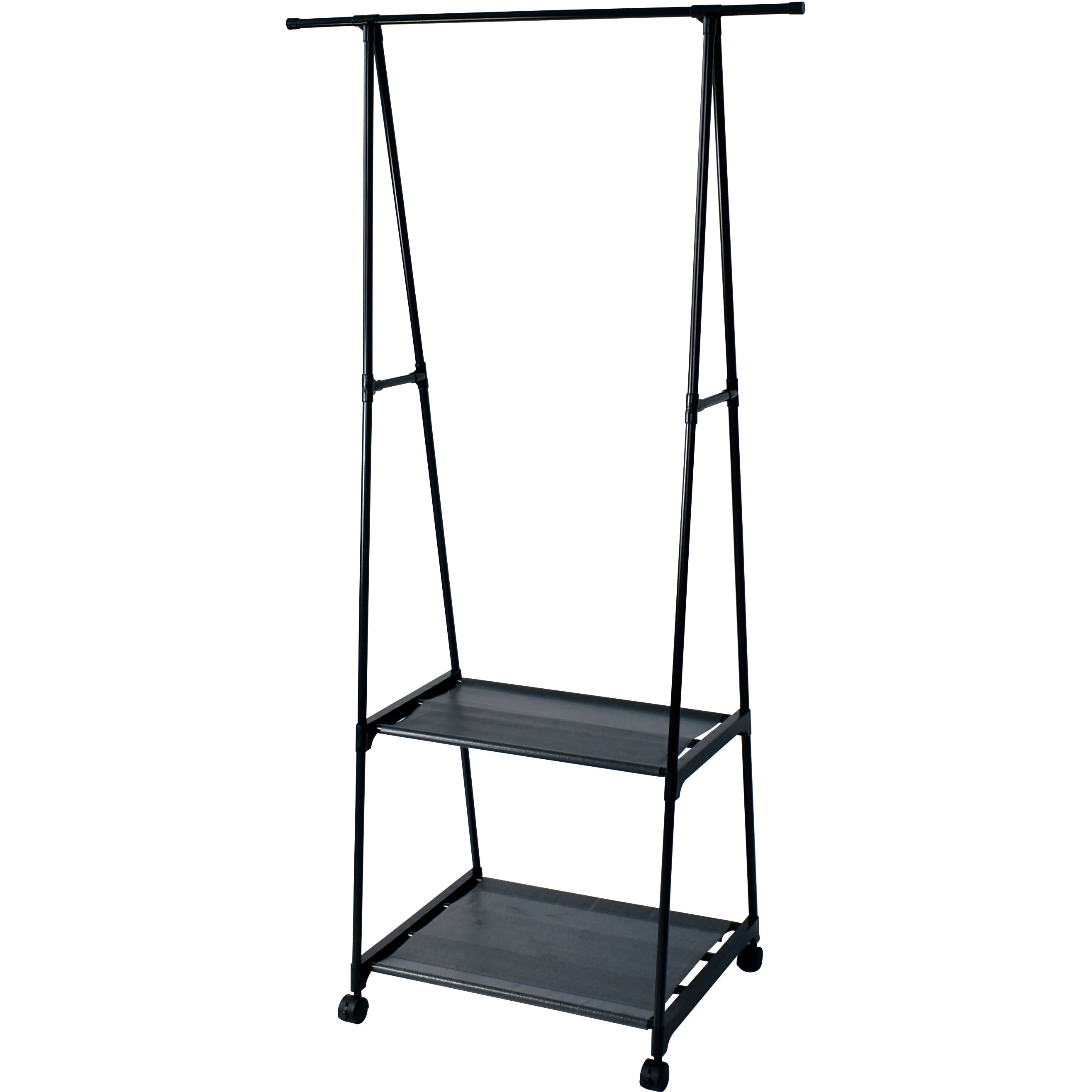 K-10772BK カジュアル2段ハンガーラック 1個 パークレーン 【通販