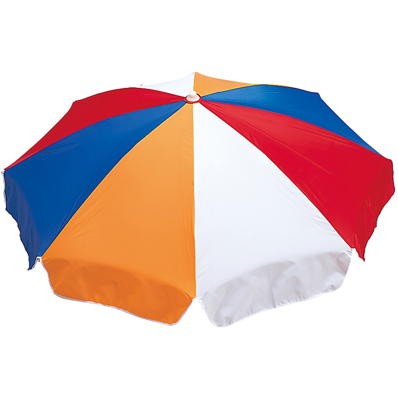 MZ-591-616-5 ガーデンパラソル 616 165cm テラモト オレンジ+白+赤+青色   MZ-591-616-5