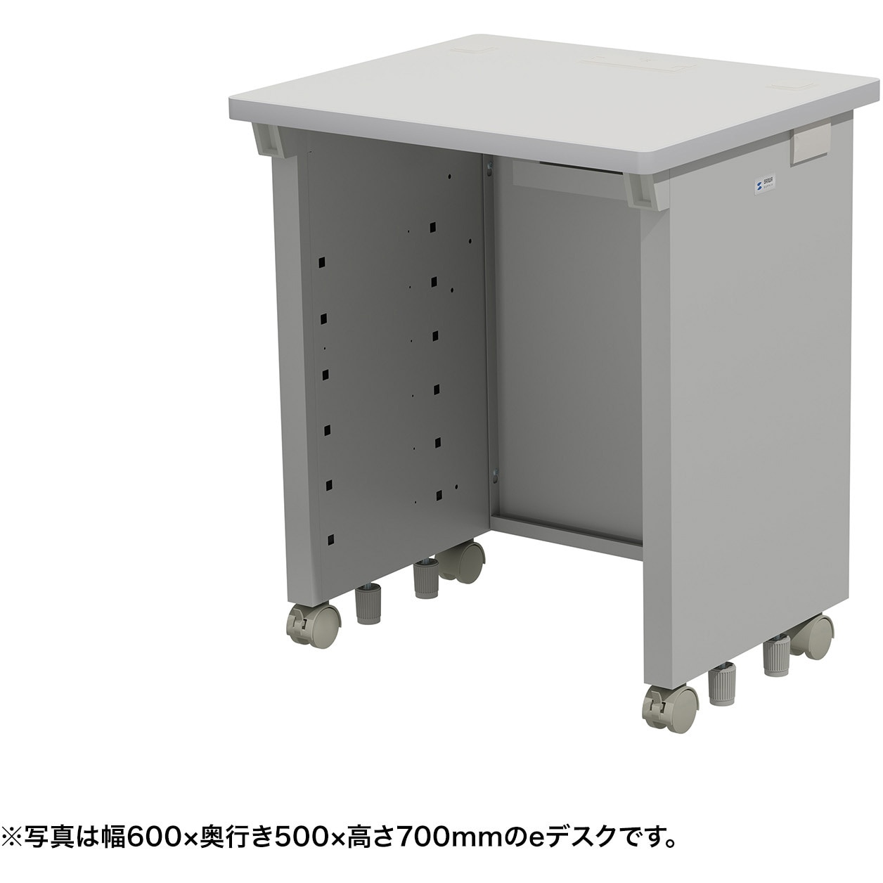 ED-SK6550GY72 デスク_eシリーズ/ライトグレー×ライトグレー サンワサプライ 引出しあり 高さ720mm幅650mm奥行500mm  ED-SK6550GY72