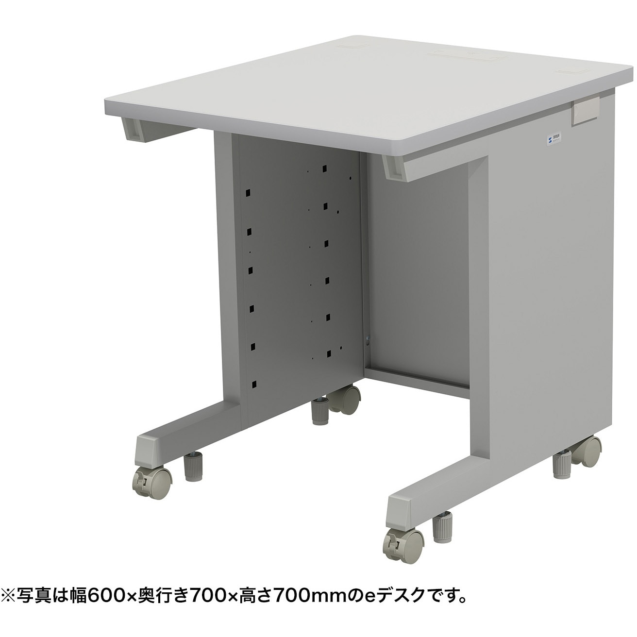 ED-SK6560GY72 デスク_eシリーズ/ライトグレー×ライトグレー サンワサプライ 引出しあり 高さ720mm幅650mm奥行600mm  ED-SK6560GY72