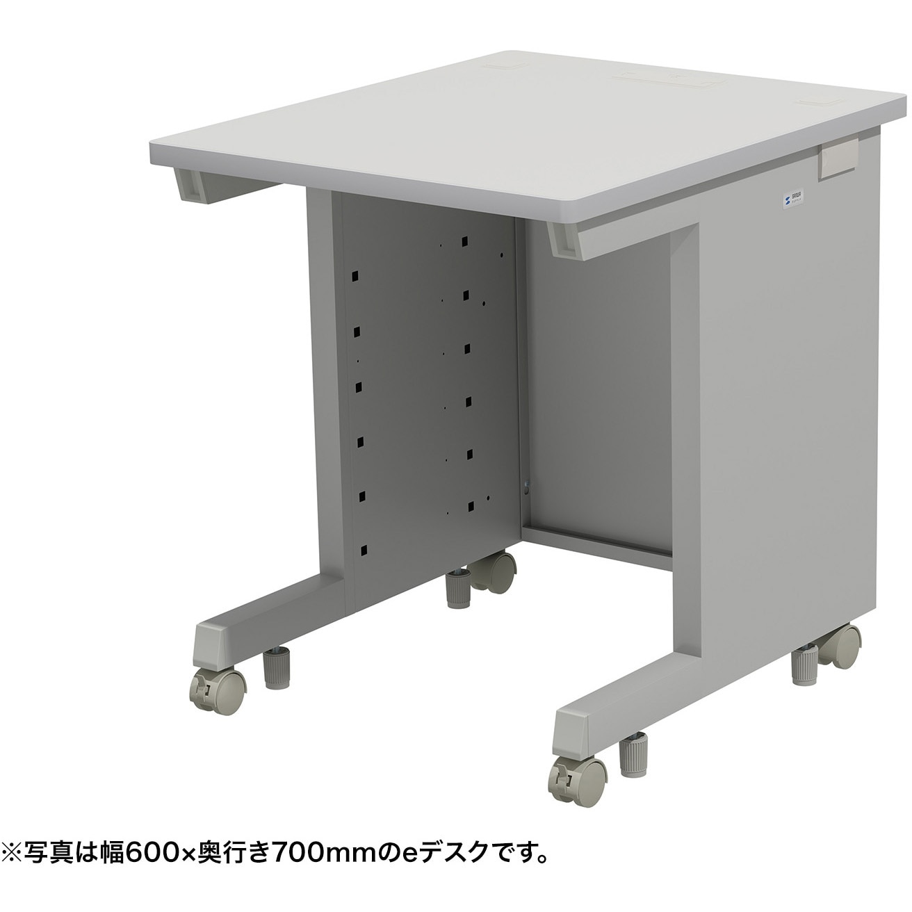 ED-SK6575GY デスク_eシリーズ/ライトグレー×ライトグレー サンワサプライ 引出しあり 高さ700mm幅650mm奥行750mm  ED-SK6575GY