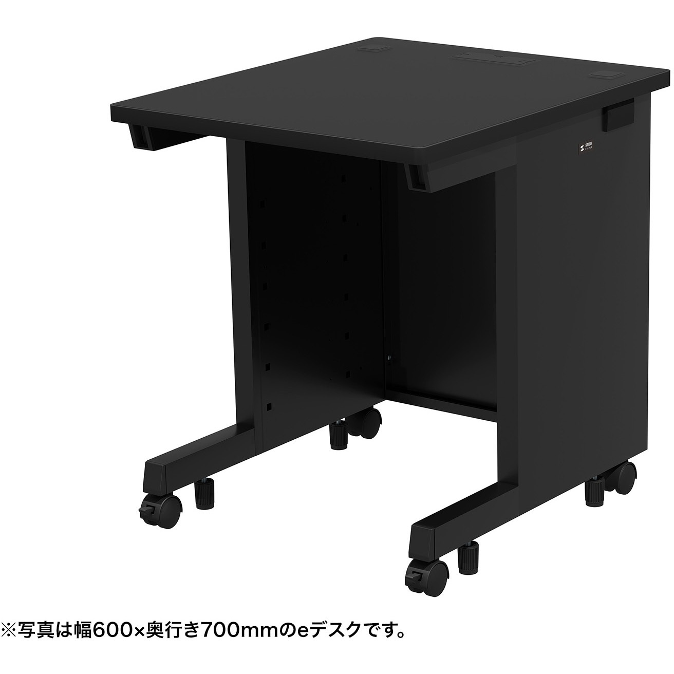ED-SK6570BK デスク_eシリーズ/ブラック×ブラック サンワサプライ 高さ700mm幅650mm奥行700mm  ED-SK6570BK