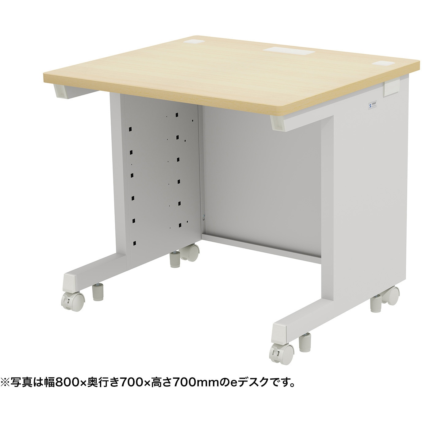 ED-SK8080LM72 デスク_eシリーズ/薄い木目×ホワイト サンワサプライ 幅800mm奥行800mm高さ720mm  ED-SK8080LM72
