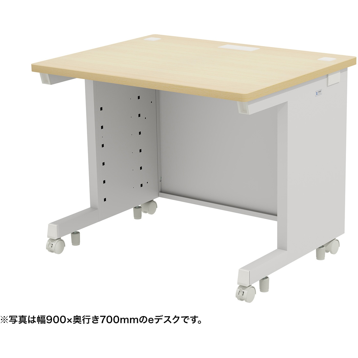 ED-SK9575LM デスク_eシリーズ/薄い木目×ホワイト サンワサプライ 幅950mm奥行750mm高さ700mm  ED-SK9575LM