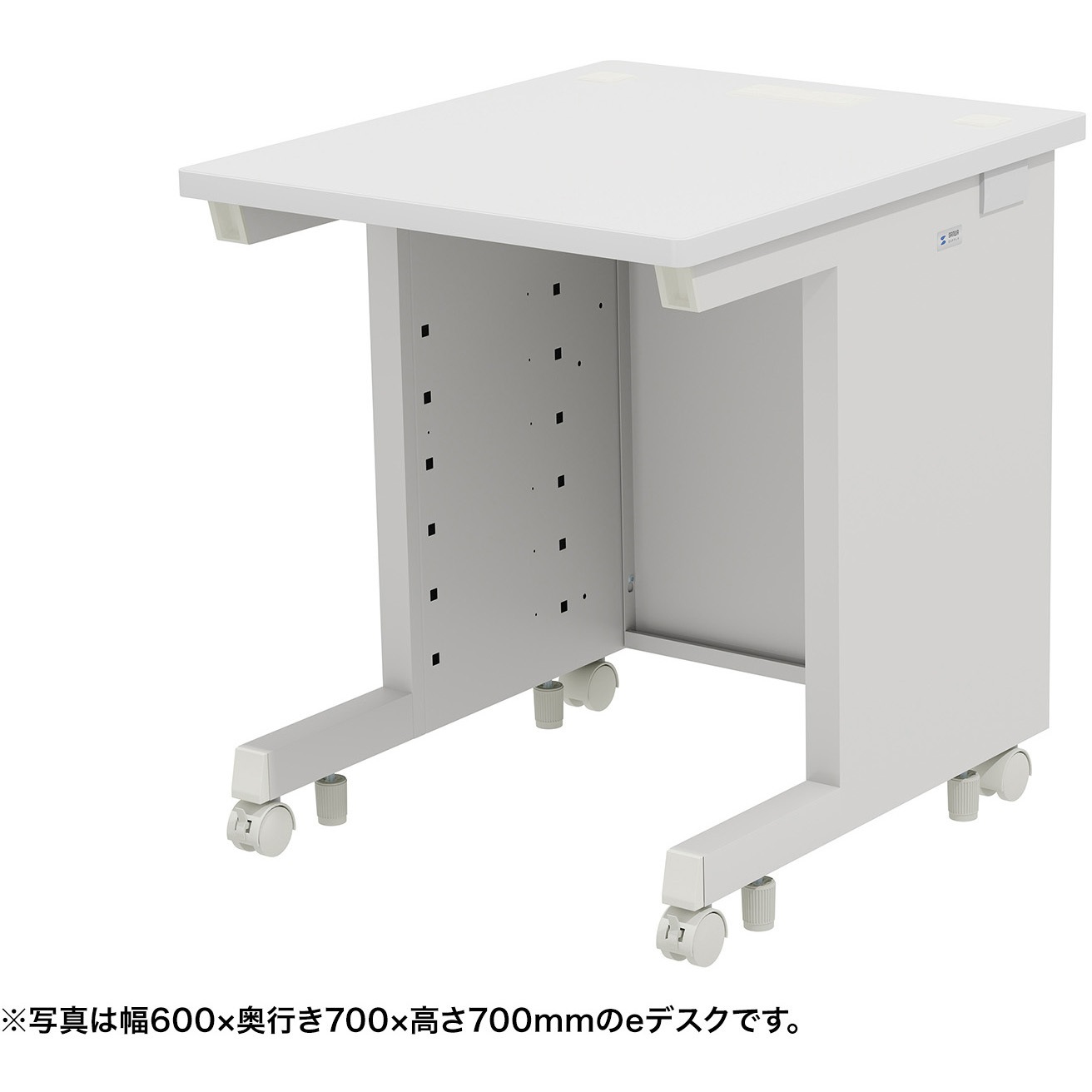 ED-SK6560W72 デスク_eシリーズ/ホワイト×ホワイト サンワサプライ 引出しあり 幅650mm奥行600mm高さ720mm  ED-SK6560W72