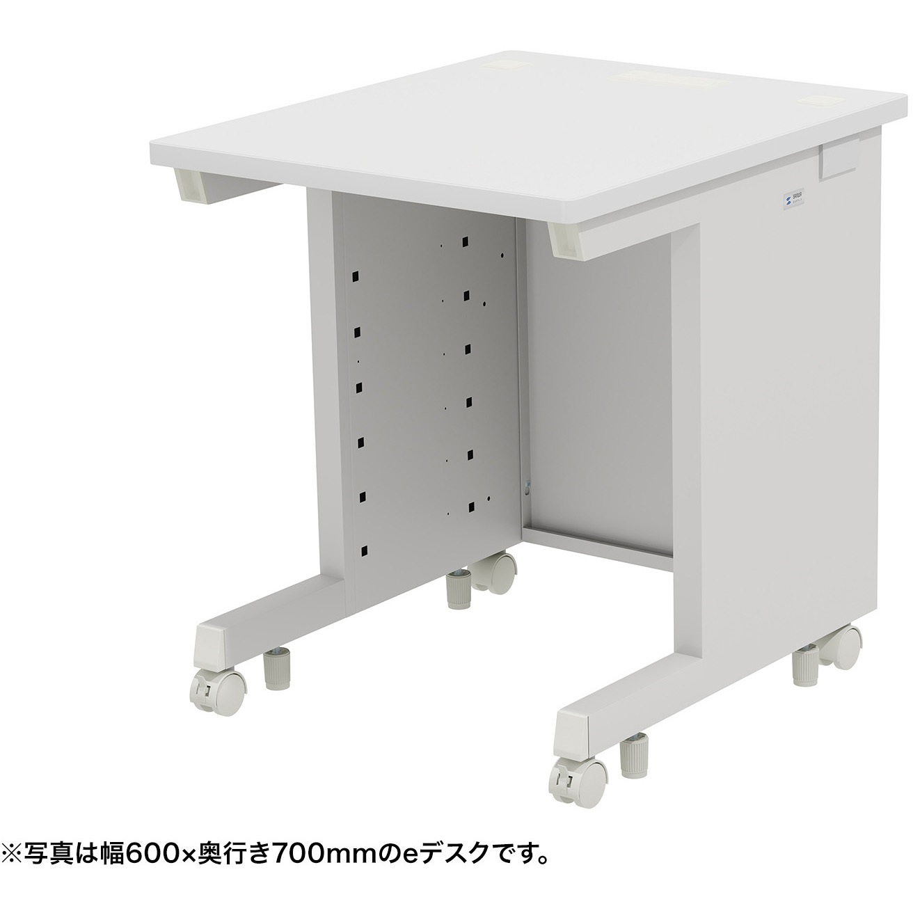 ED-SK6575W デスク_eシリーズ/ホワイト×ホワイト サンワサプライ 引出しあり 幅650mm奥行750mm高さ700mm  ED-SK6575W