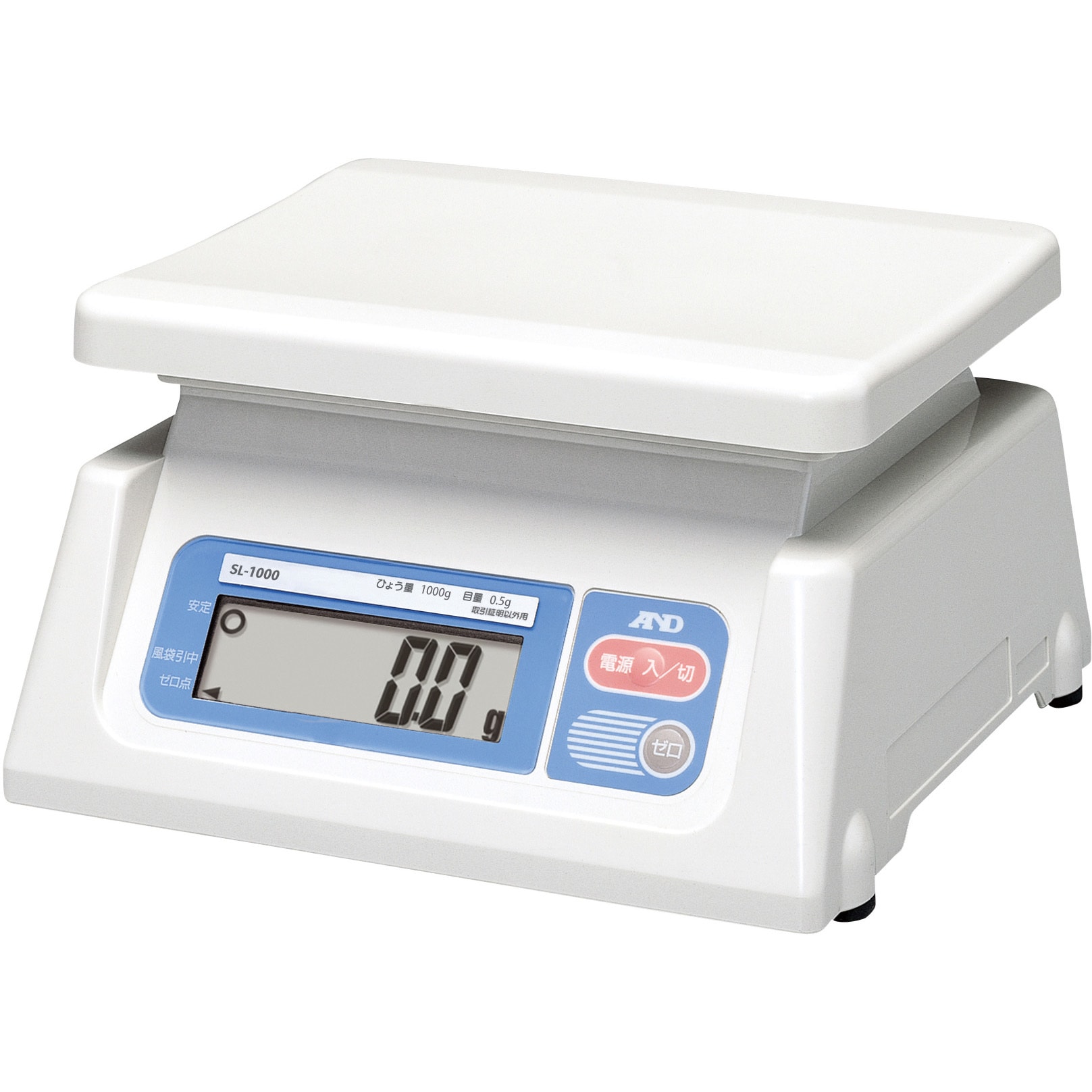 SL1000-00A00 (一般校正書類付) デジタルはかり SLシリーズ A&D 一般校正 直線性±1g ひょう量1000g