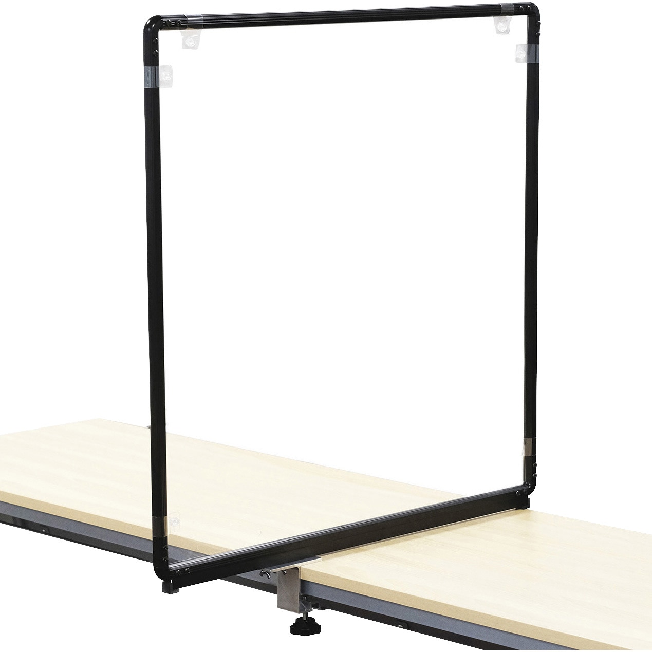 3FL-CLAMP-B60 飛沫ガード クランプ 不二ライトメタル ブラック色  1袋 3FL-CLAMP-B60