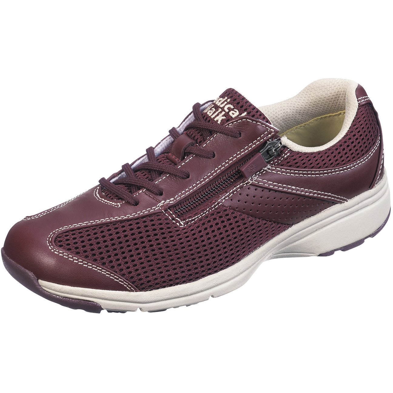 KV77192 アサヒメディカルウォークMS-L アサヒシューズ ワイン色 サイズ23.0cm 1足 KV77192