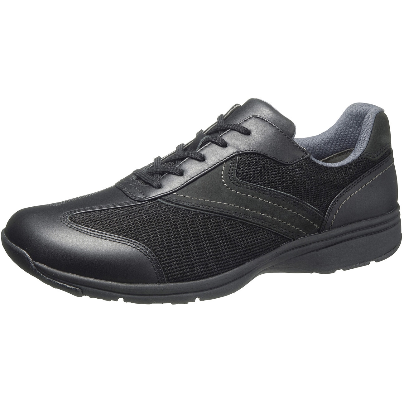 KV77203 アサヒメディカルウォークMS-C アサヒシューズ ブラック色 サイズ24cm 1足 KV77203