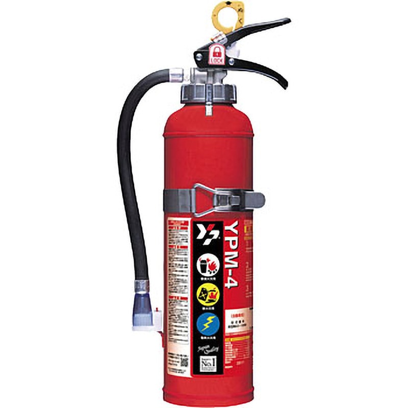 Fittech 消火器 4本セット ヤマトプロテック 粉末(ABC)消火器4型 YA-4NX 蓄圧式/リサイクル