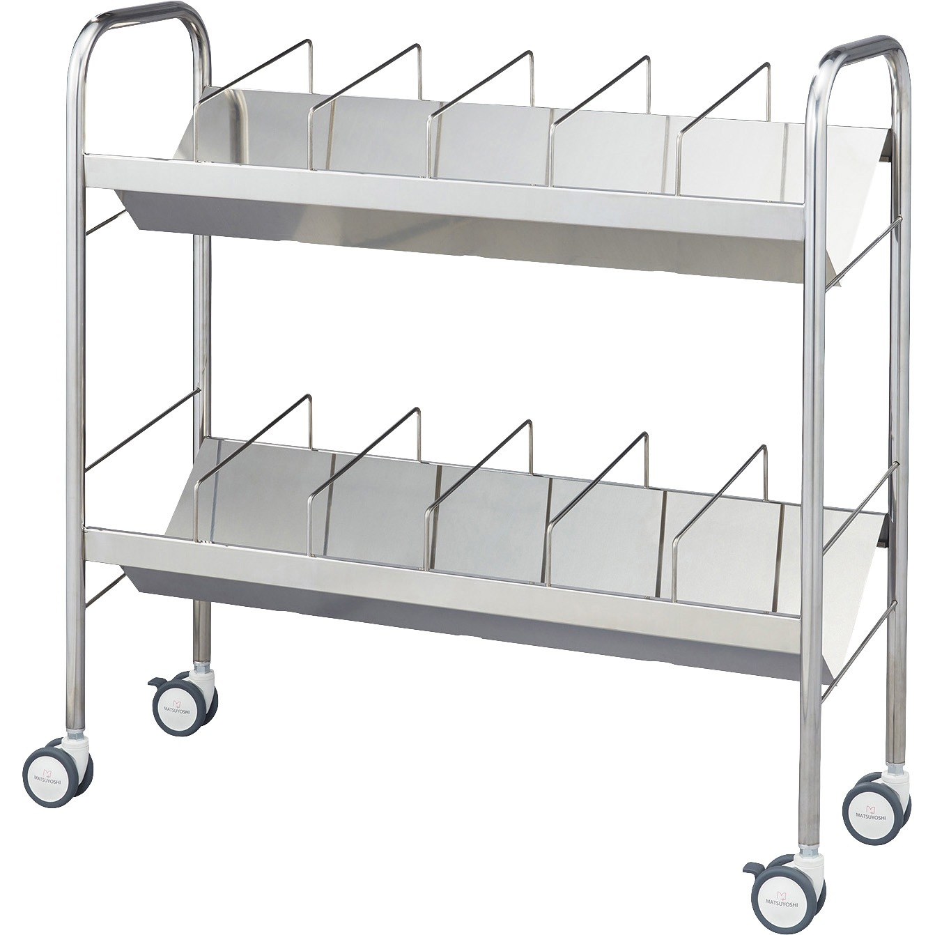 SKW-001 マツヨシ サイレントカルテワゴン SKW-001(ダイ) 1台 松吉医科器械 【通販モノタロウ】