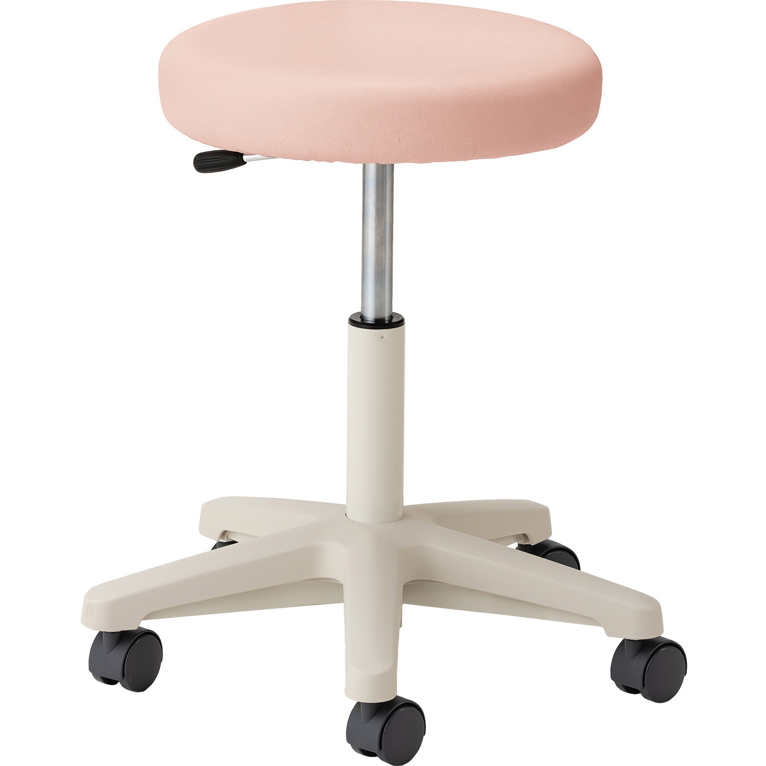 MY-N3250R マツヨシ ナースチェア ハイタイプ 松吉医科器械 ピンク色 背なし規格   MY-N3250R