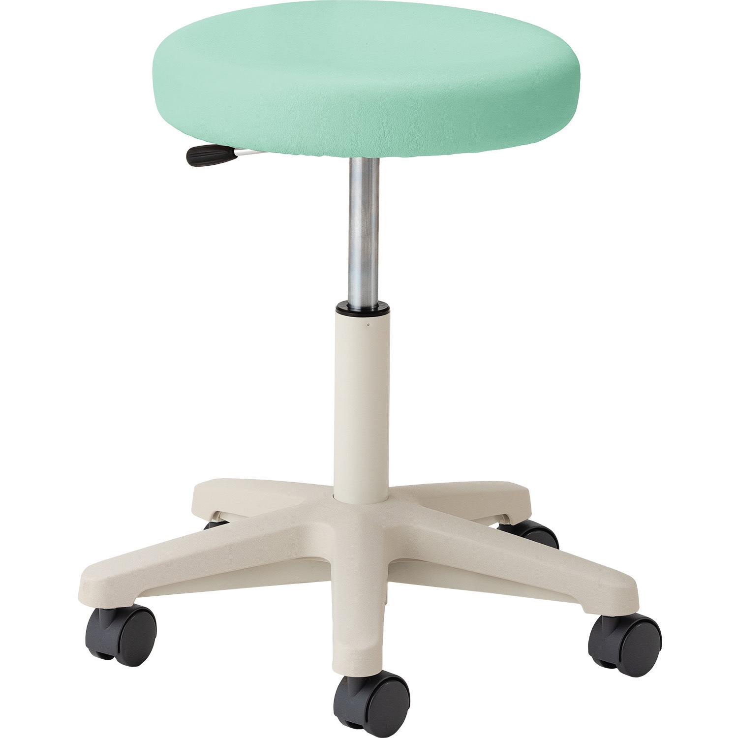 MY-N3250R マツヨシ ナースチェア ハイタイプ 松吉医科器械 ミントグリーン色 背なし規格   MY-N3250R