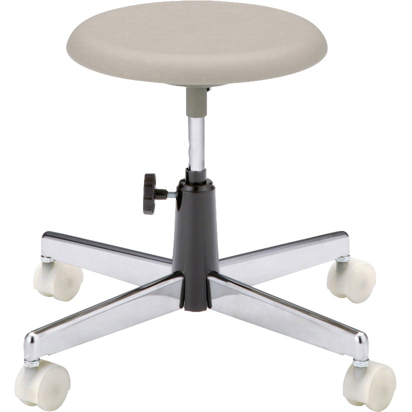 TCC-7FN 耐薬品チェア 手動上下調節 ノーリツイス アイボリー色