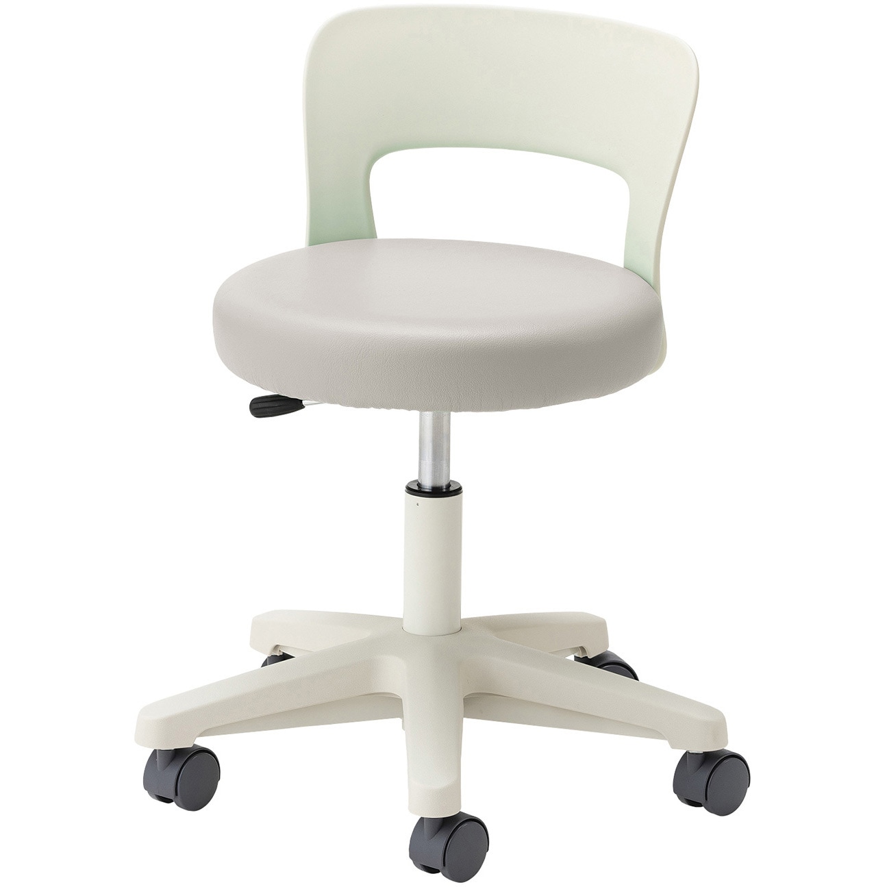 マツヨシ　ナースチェア（ハイタイプ） クリームイエロー MY-N3260R(セツキ) 25-2565-00 1入り マツヨシ ナースチェア（ハイタイプ） クリームイエロー MY-N3260R