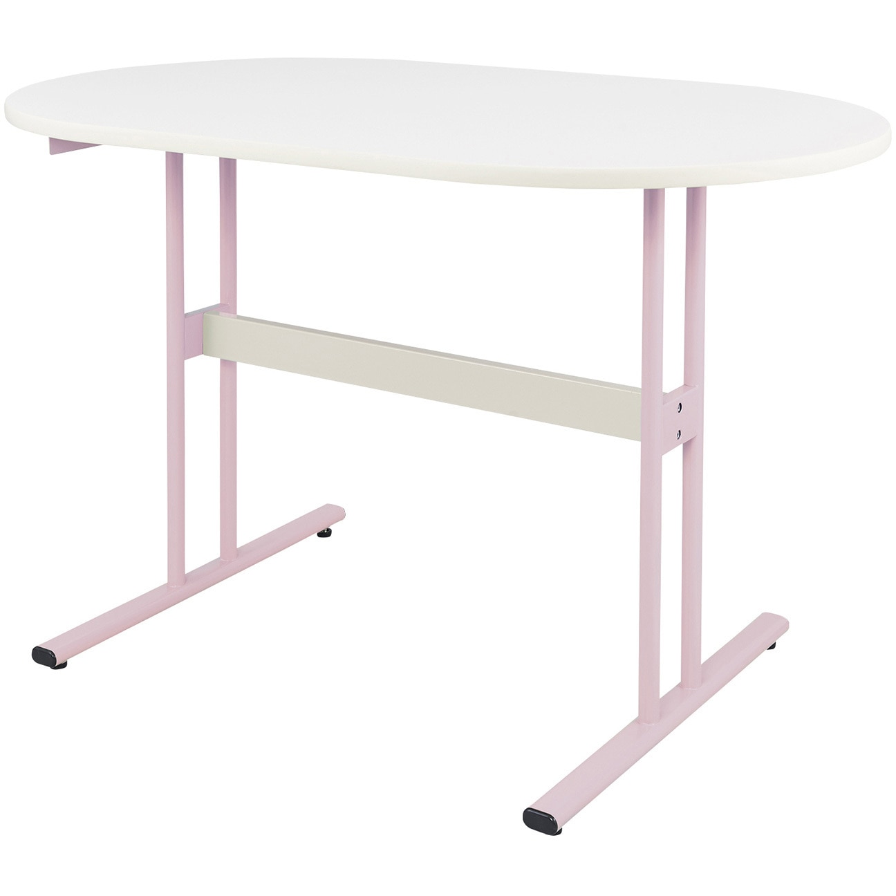 NATC-1890R ナーステーブル(パステル/楕円形) 松吉医科器械 幅1800mm奥行900mm高さ740mm  NATC-1890R