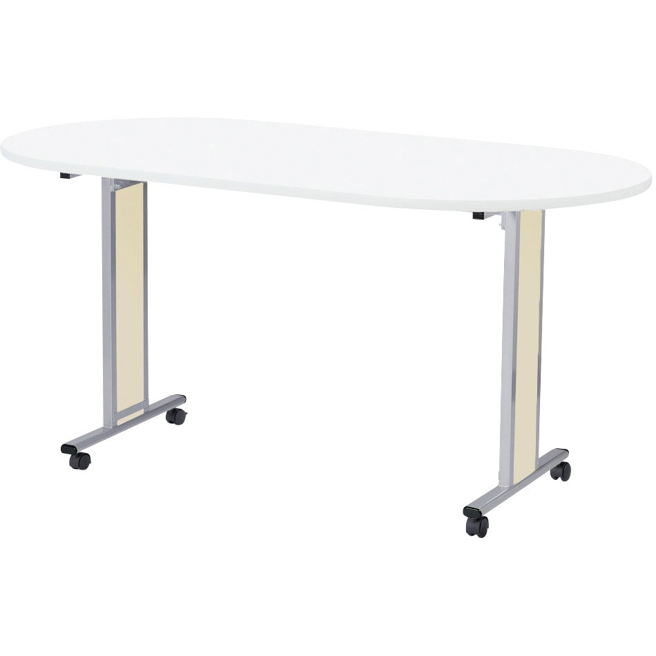 NCTC-2110H ナーステーブル(パステル/キャスター 松吉医科器械 幅2100mm奥行1000mm高さ900mm  NCTC-2110H