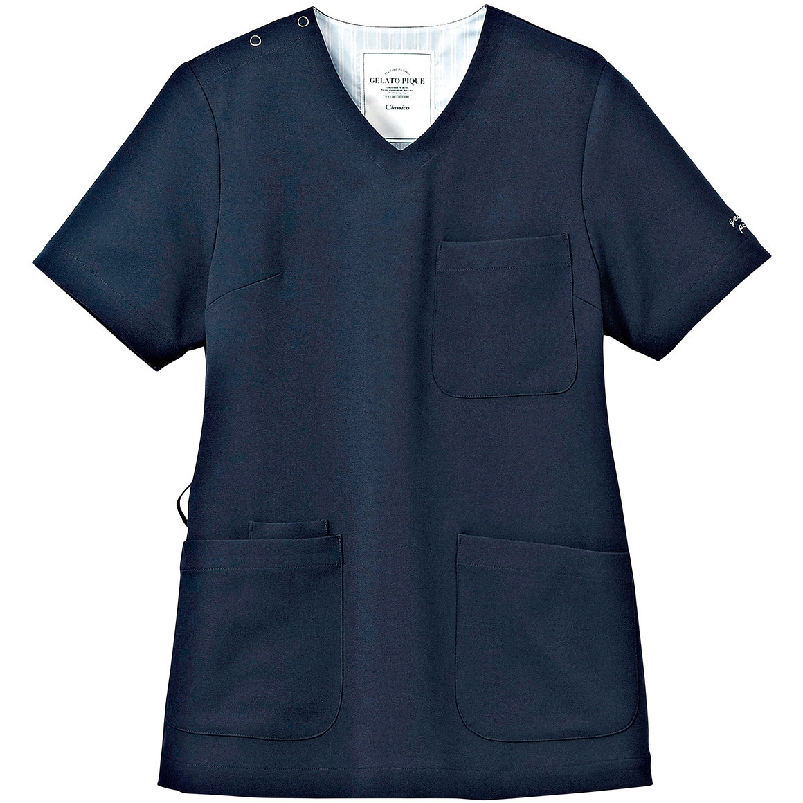 ジェラートピケ プルオーバースクラブ クラシコ ディープネイビー色