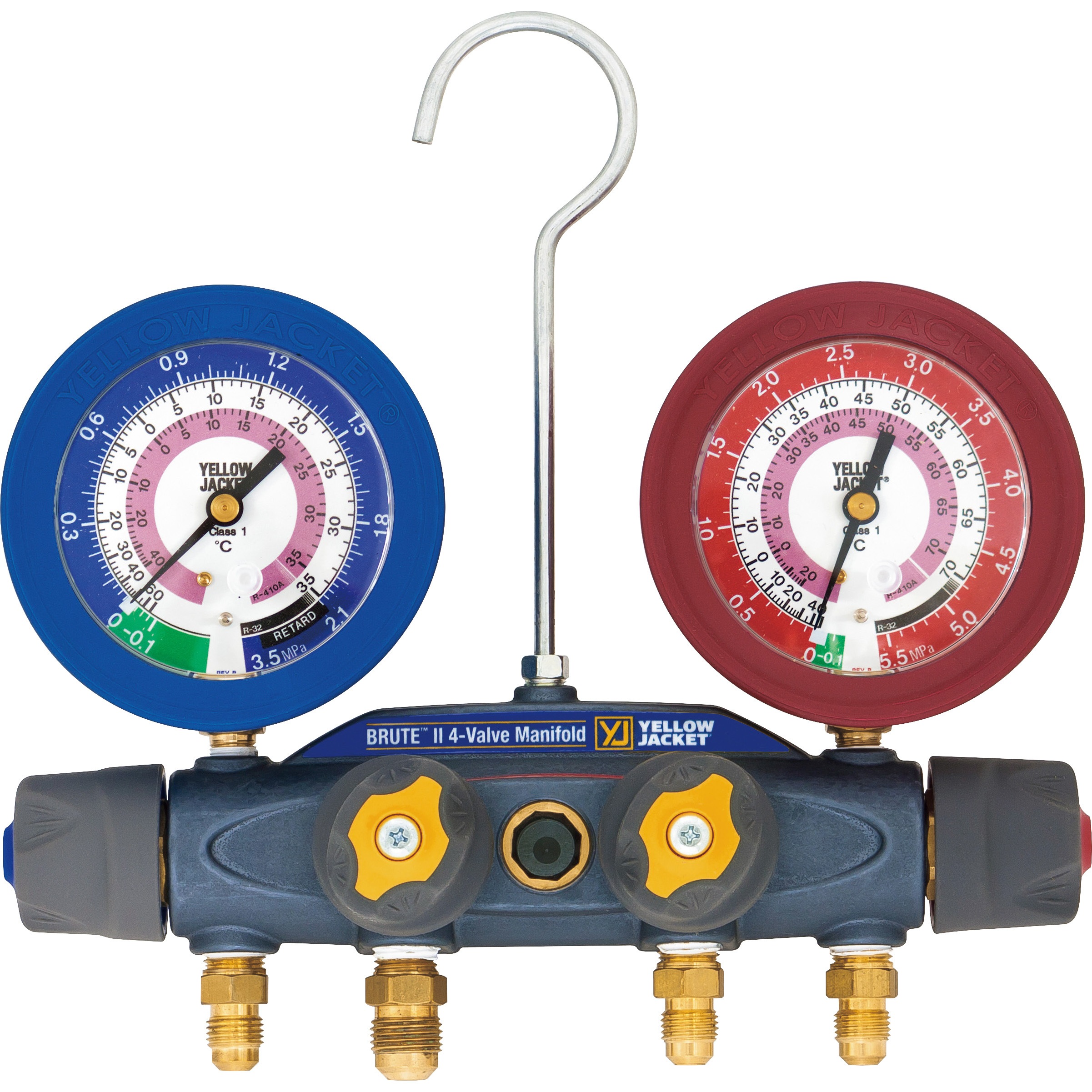 Y4093832S R410A/R32等用ブルートⅡマニホールド本体 1個 アサダ 【通販モノタロウ】